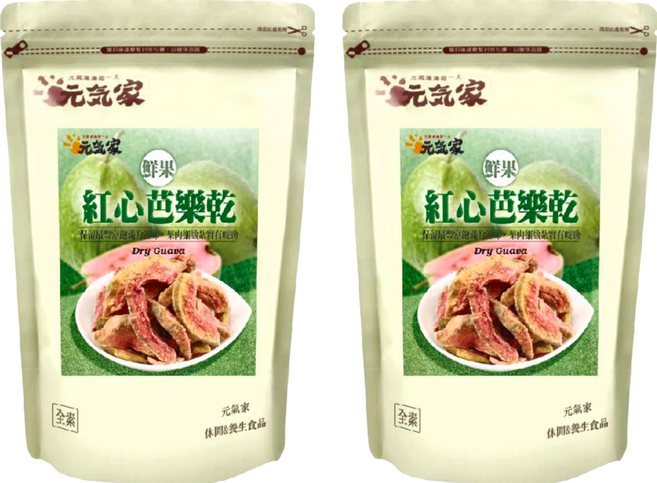 元氣家 紅心芭樂乾, 200g, 2包