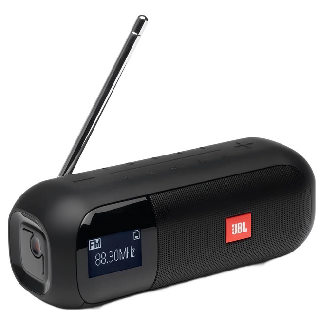 JBL 便攜式收音機藍牙喇叭, 黑色, TUNER 2