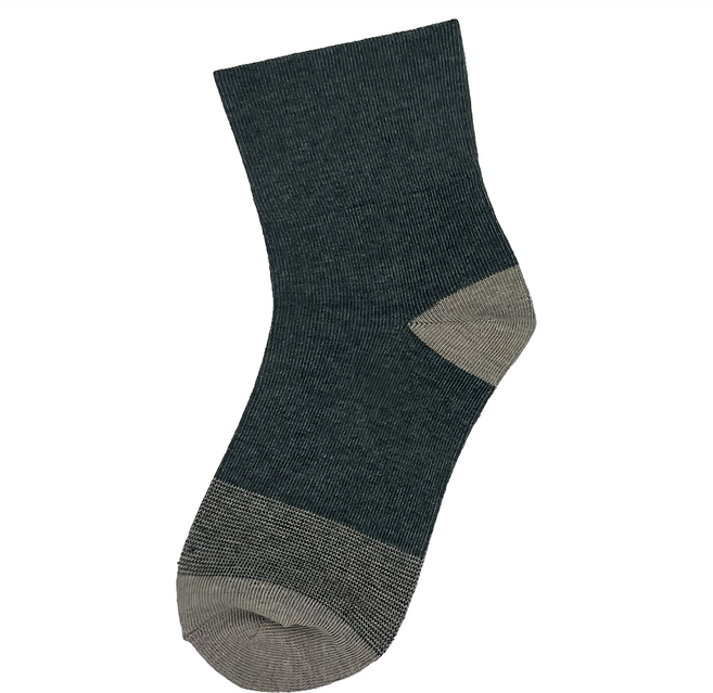 足健美襪品 台製竹炭抑臭短襪 5雙 200細針 男女適用