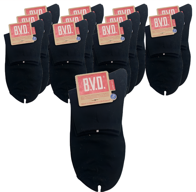 B.V.D. 1/2 細針男襪