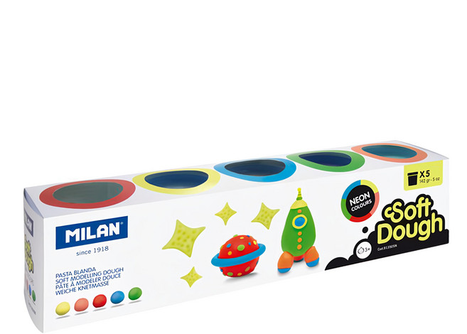 MILAN 捏捏麵團好好玩黏土, 多色, 1組