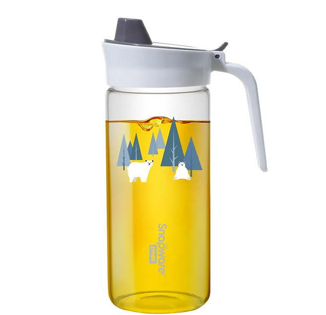 Corelle Brands 康寧餐具 Snapware 耐熱玻璃油壺 冬夜森林, 830ml, 1個