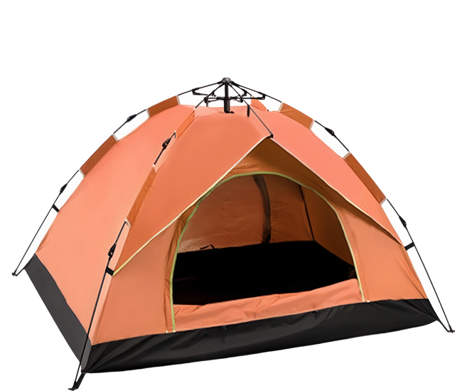 全自動速開防曬透氣露營帳篷, 橙色, 雙人