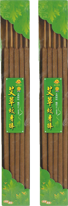 益成檀香 艾草驅蚊香棒 10支入, 600g, 2盒