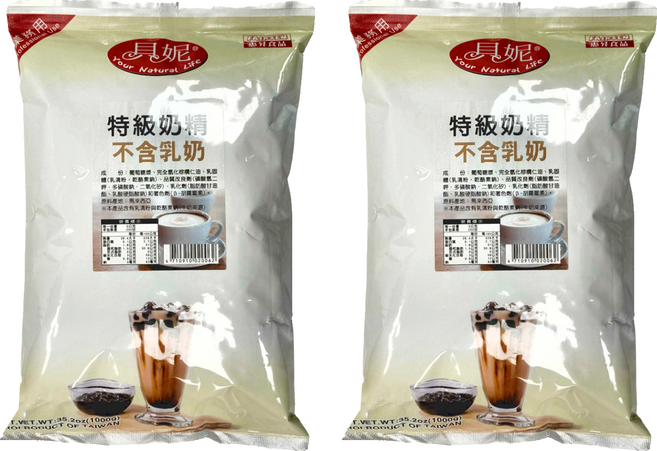 貝妮 特級奶精, 1kg, 1包, 2包