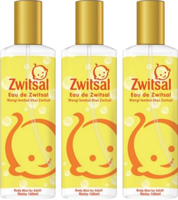 Zwitsal 香水身體噴霧 成人適用, 100ml, 3瓶