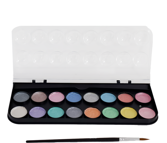 Mont Marte 蒙瑪特 金屬水彩 Set 16色 附畫筆一支