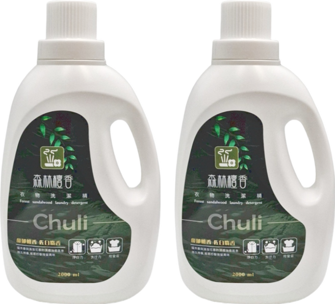 Chuli 初梨 森林檀香衣物洗潔精, 2L, 2瓶