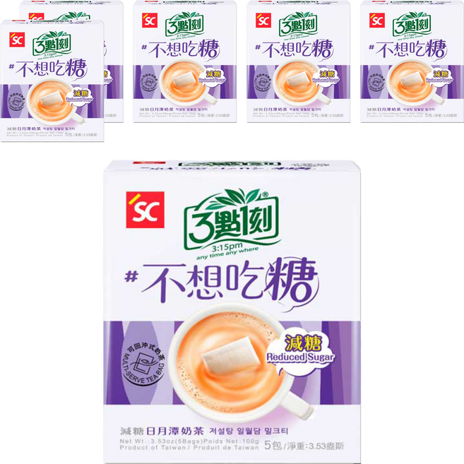 3點1刻 減糖日月潭奶茶, 20g, 5包, 6盒