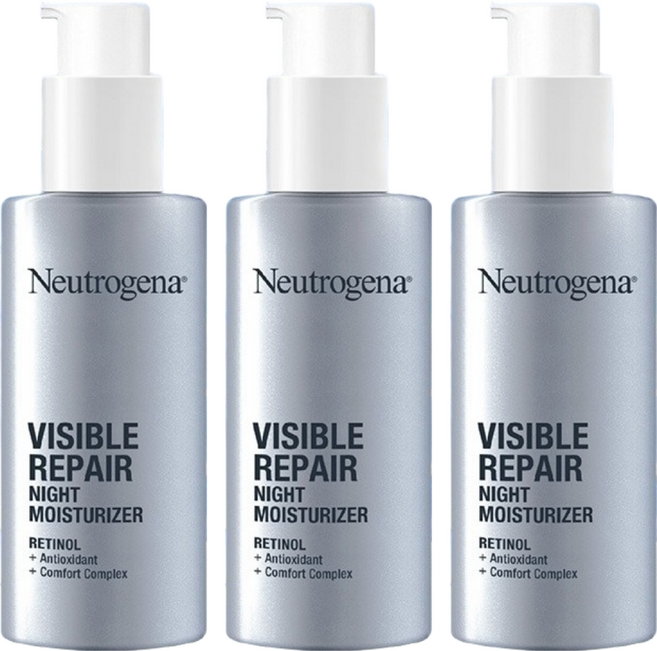 Neutrogena 台灣公司貨 肌緻新生A醇 晚霜, 30ml, 3瓶