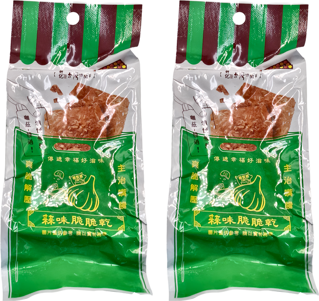 Taiwan dried meat king 軒記 台灣肉乾王 蒜味杏仁脆脆乾, 15g, 2包