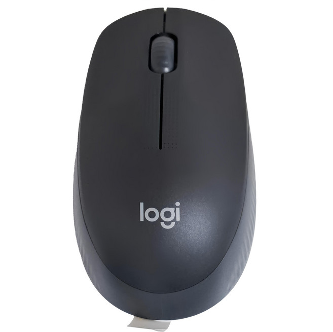 logitech 羅技 全尺寸無線滑鼠, M190, 木炭黑