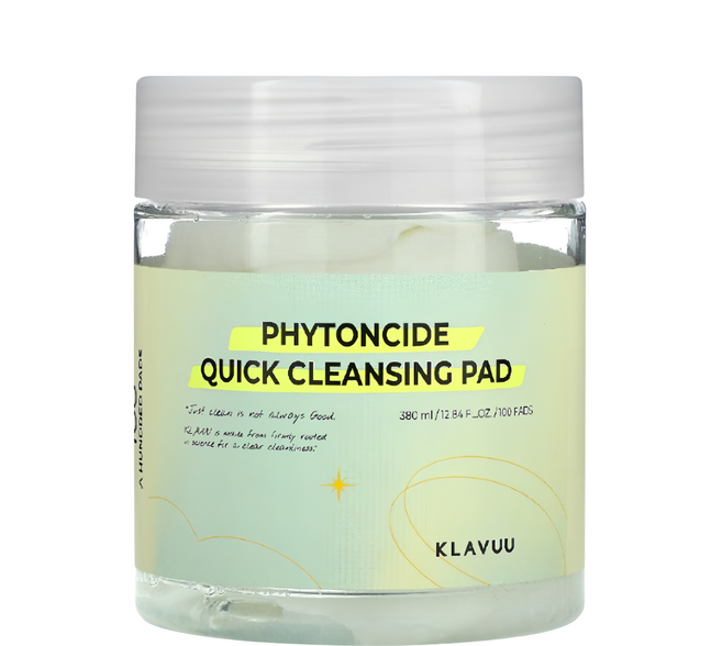 KLAVUU 克拉優 濟州植淨溫和卸妝棉, 100片, 1罐