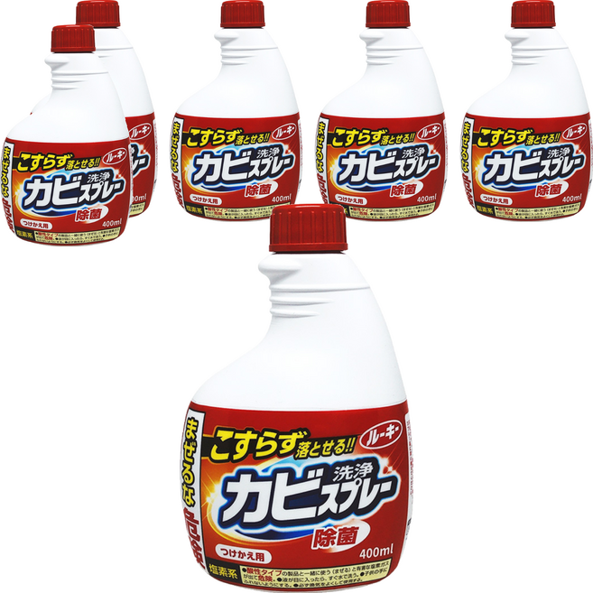 第一石鹼 Rookie 衛浴磁磚除霉噴霧 替換瓶, 400ml, 6瓶