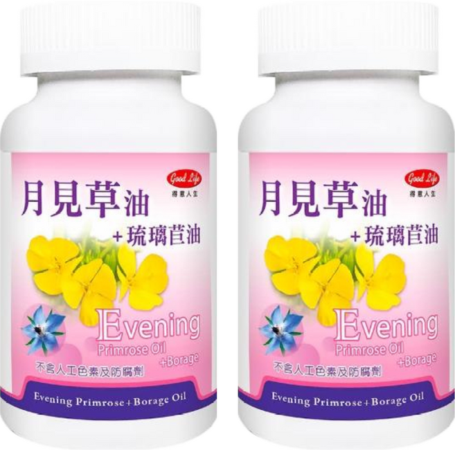 good Life 得意人生 琉璃苣月見草油, 60顆, 2罐