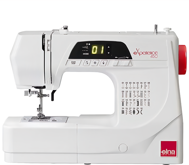 ELNA 電腦縫紉機 7.1kg 原廠保固, eXperience 450, 白色