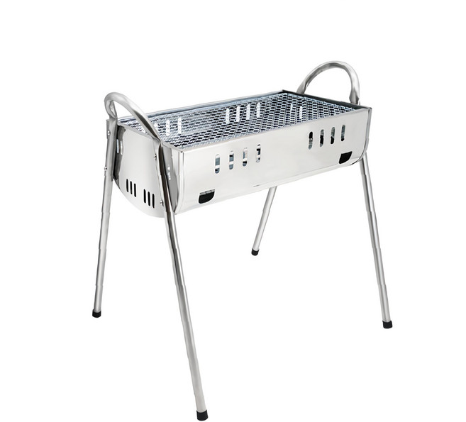 點秋香 不鏽鋼500型高腳碳烤爐 爐身堅固耐用 爐底加深更通風 火力更大 4~6人使用, 1個
