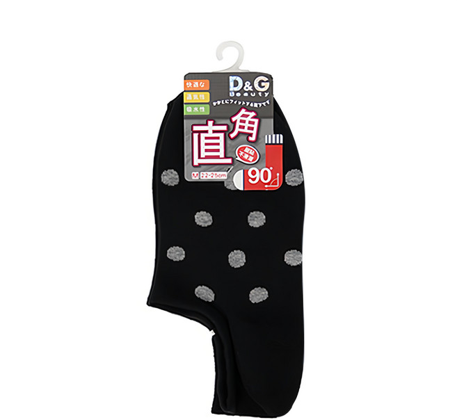 D&G BEAUTY 女款 圓點低口直角襪 台灣製造