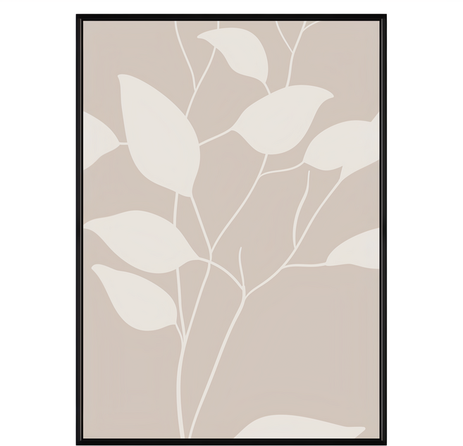 BOLUO GALLERY 菠蘿選畫所 波希米亞樹葉線條I APAG3410B, 黑色