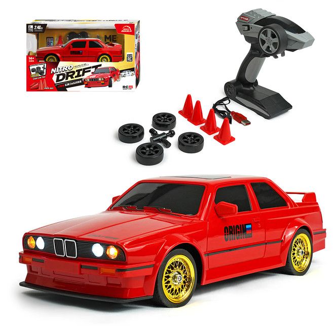 BUNNYLAND 硝基直線加速甩尾遙控車, 紅色, 1個