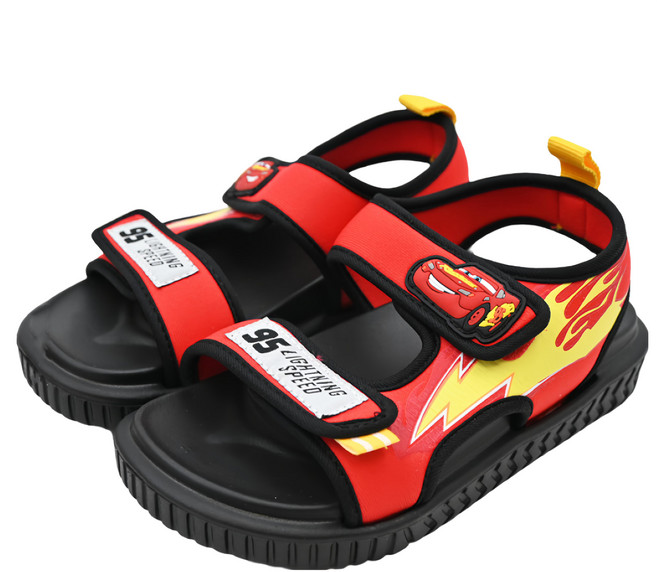 Disney 迪士尼 兒童款立體織帶造型休閒涼鞋