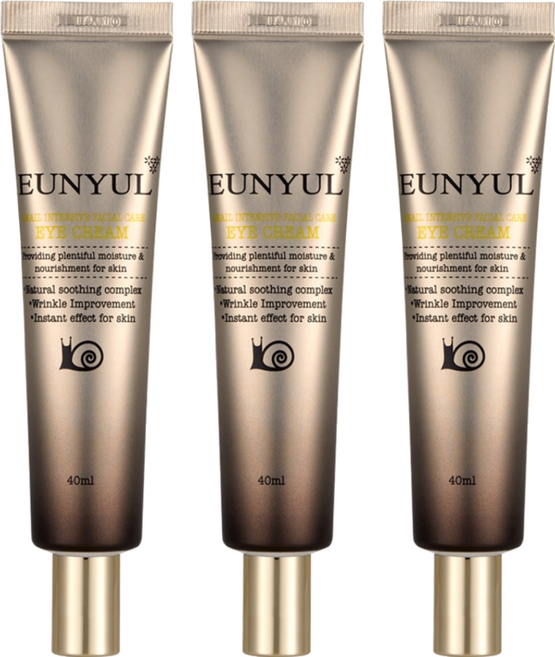 EUNYUL 蝸牛強效護理眼霜, 40g, 3條