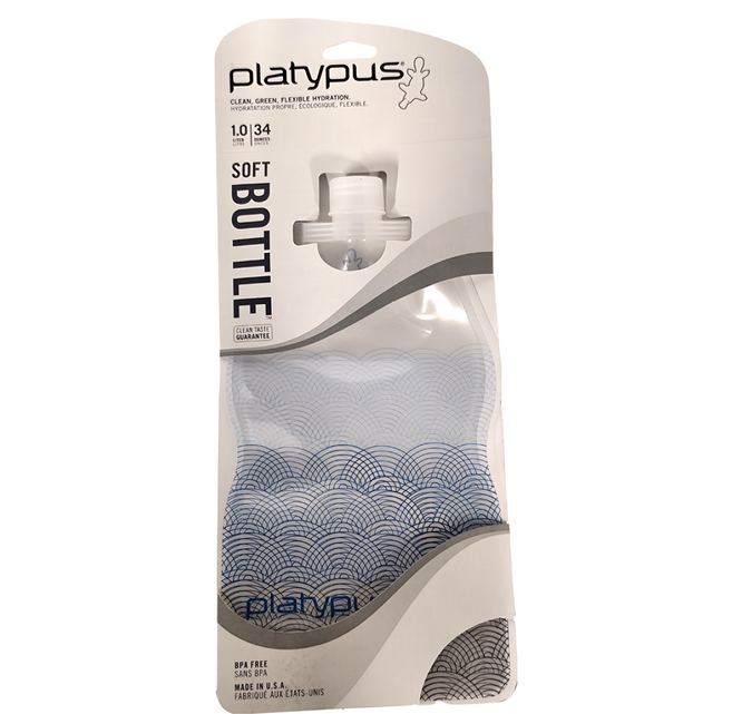 platypus 鴨嘴獸 SoftBottle 軟式水瓶, 浪濤, 1L, 1個