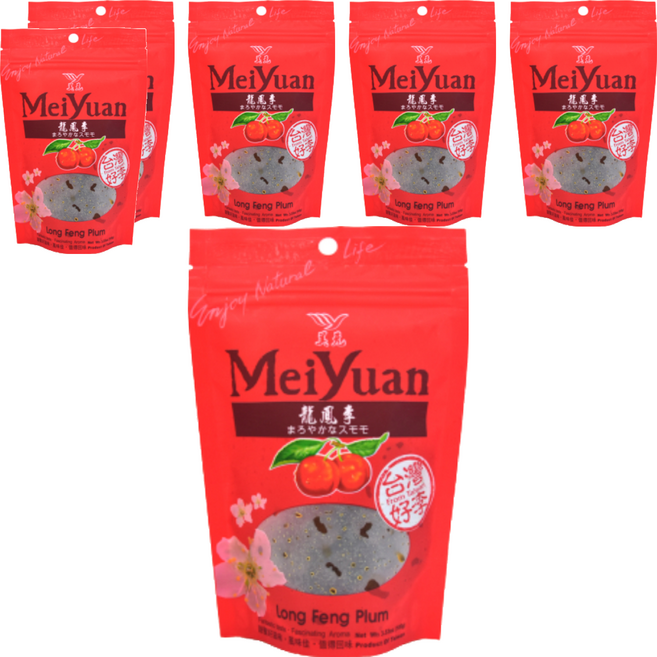 美元蜜餞 龍鳯李, 100g, 6包