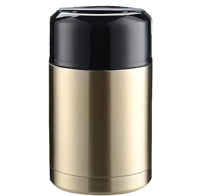 大容量便攜保溫燜燒壺, 金色, 1.2L, 1個