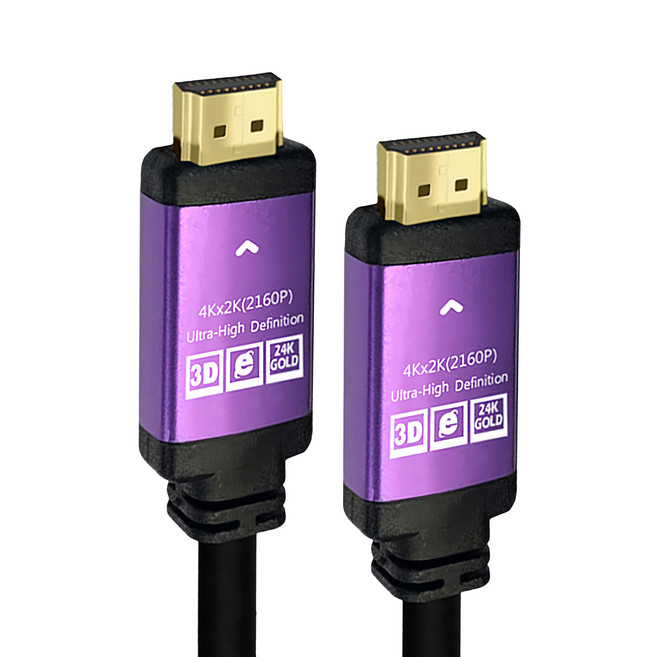 Bravo-U HDMI to HDMI 公對公4K鍍金鋁殼影音傳輸線 3m 黑, 1條