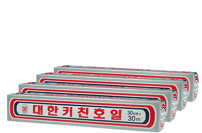 Daehan Wellbeing 廚房鋁箔紙 30cm x 30m, 4盒, 320mm