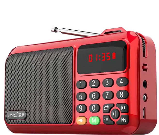 AMOi 夏新 多媒體便攜音響 附台灣製電池, Z11, 紅色