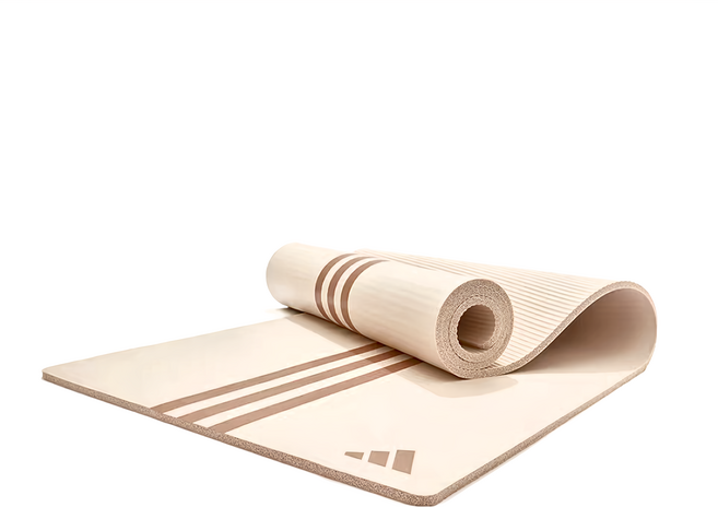 adidas 愛迪達 柔軟防滑瑜珈墊, 奶油白, 1個