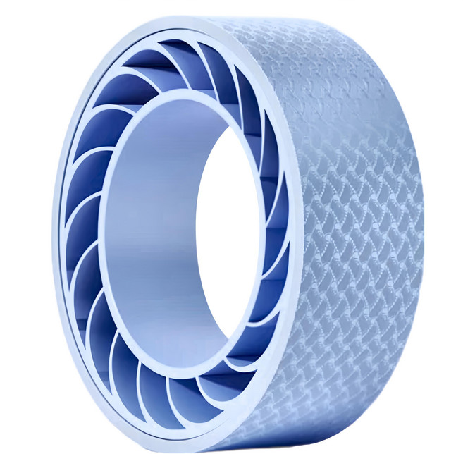 耐壓雙渦輪力學設計瑜珈輪 外層TPE/內層環保PP 輔助瑜珈/矯正體態, 藍色, 1個