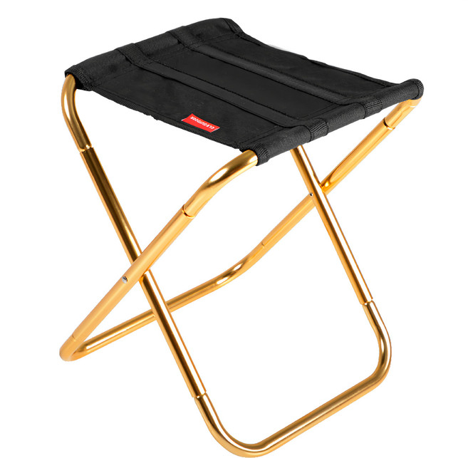 SELPA 戶外折疊椅 M 22 x 24 x 28cm, 黑色 + 金色, 1個