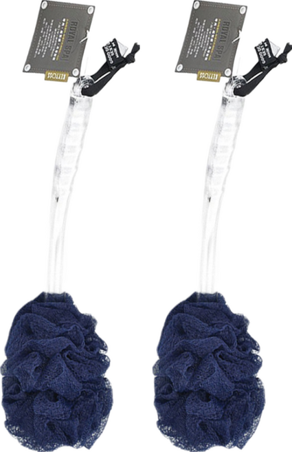 KEYTOSS 詰朵斯 Royal SPA去角質專科厚織粗感沐浴刷 多層次褶皺更容易起泡 長柄刷構造輕鬆清潔 SGS檢測認證, 顏色隨機, 1支, 2支