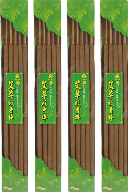 益成檀香 艾草驅蚊香棒 10支入, 600g, 4盒
