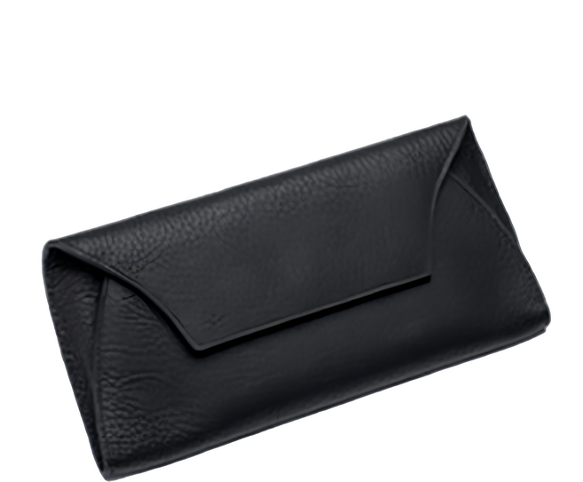 真皮頭層牛皮薄款6卡位女士信封包長夾女夾