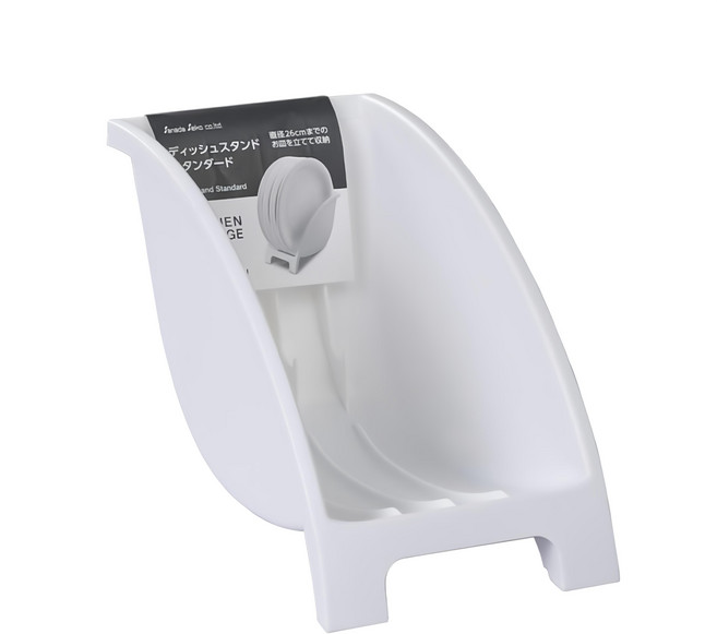 Sanada Seiko 立式盤架 12 x 13.1 x 23.4cm, 白色, 1個