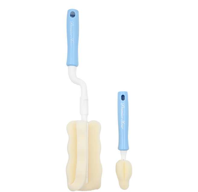 PREMIER JOUR SUPER泡棉奶嘴奶瓶刷組, 藍色, 1組