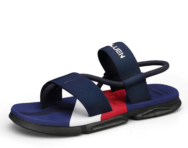 LOULUEN 潮流時尚束帶夾腳防滑涼拖鞋