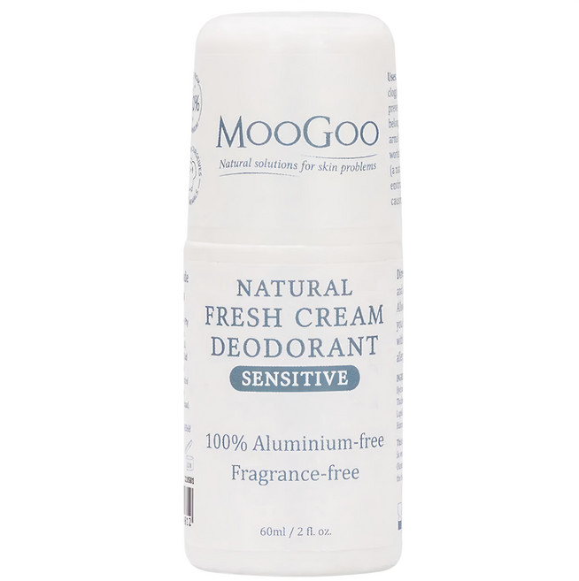 MOOGOO 天然草本體香劑 低敏無香, 60ml, 1瓶