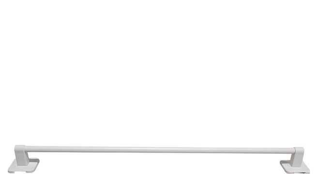 FANCY LIFE 免打孔太空鋁毛巾架, 白色, 1個