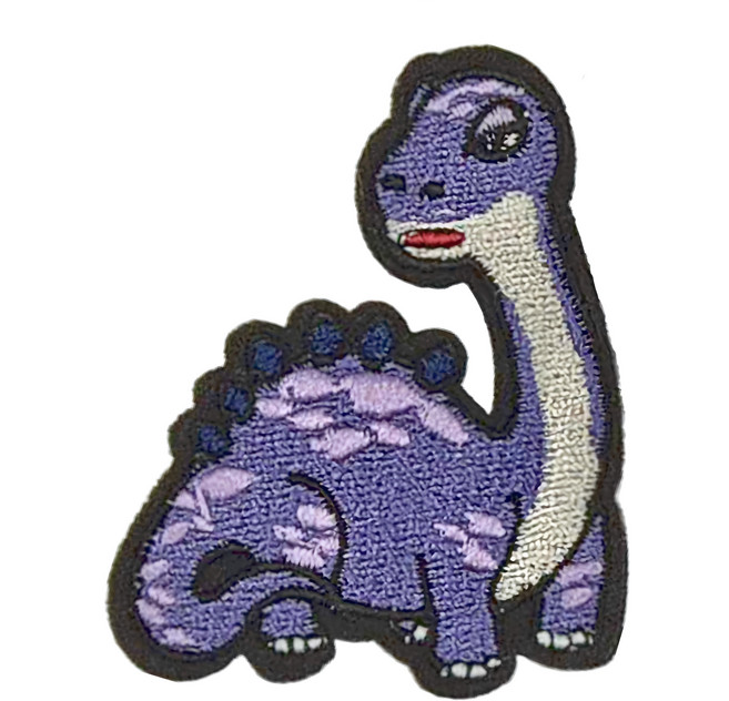 Hi 你好 刺繡貼紙, 紫腕龍, 1張