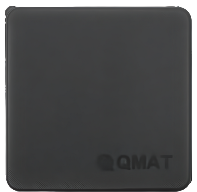 QMAT 12mm折疊運動舒緩墊, 1個, 炭黑色