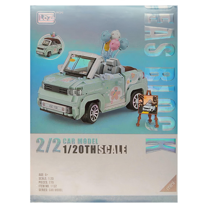 LoZ 微型迷你積木, 敞篷車, 1盒
