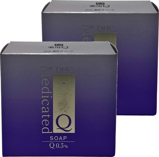 DHC Q10晶妍皂 飽滿Q10 豐富泡沫 洗出嬌嫩不緊繃的柔滑膚觸, 100g, 2個