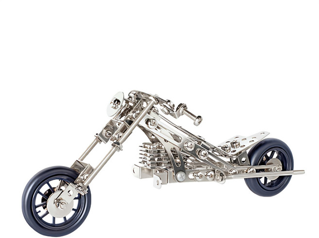 eitech 益智鋼鐵玩具 3合1哈雷機車 C15, 銀色, 1個