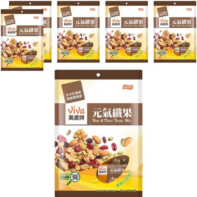 ViVa 萬歲牌 元氣纖果, 120g, 6袋