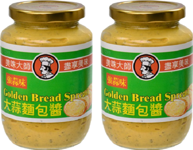 CHEF'S CHOICE 美味大師 大蒜麵包醬 強蒜味, 470g, 2罐